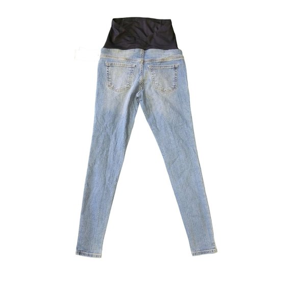 Over Belly Distressed Skinny Maternity Jeans Ingrid & Isabel Maternity Size 00 - Picture 9 of 11
